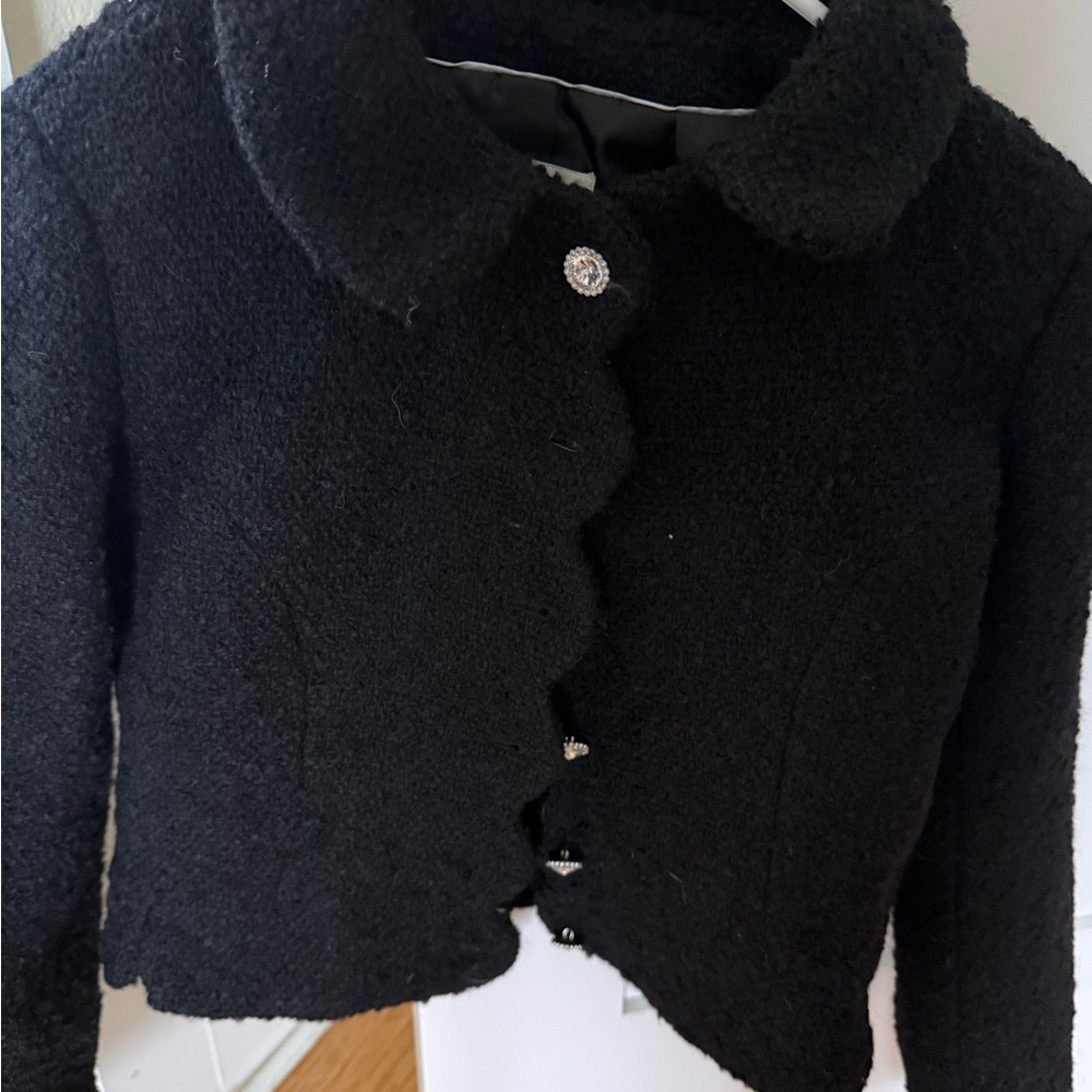 Maeve Black Textured Jacket